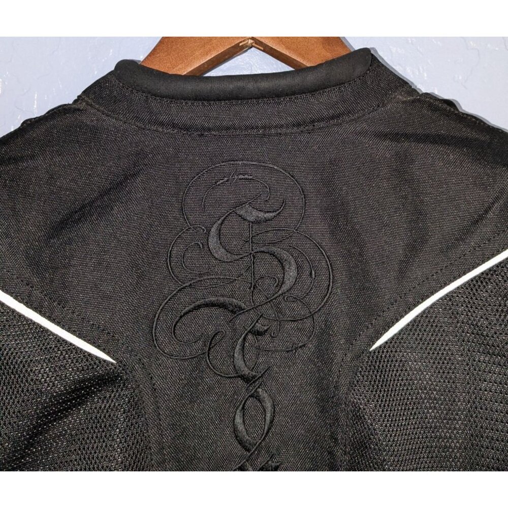 Scorpion Exo Women Blk Motorcycle Jacket Lg Quilted Zippered Cuffs liner - Picture 11 of 16